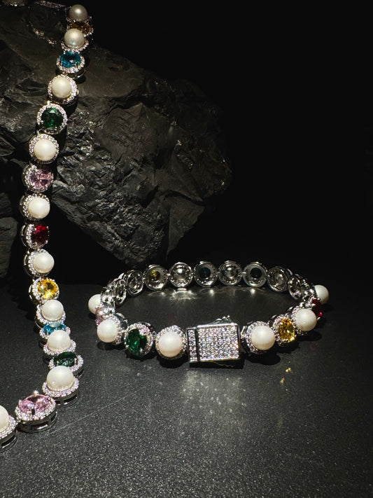 Pulsera de piedras preciosas AYLLA