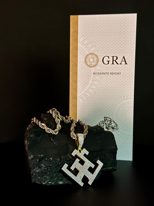 ESTRUCTURA ENT. MOISSANITE DIAMOND PENDANT