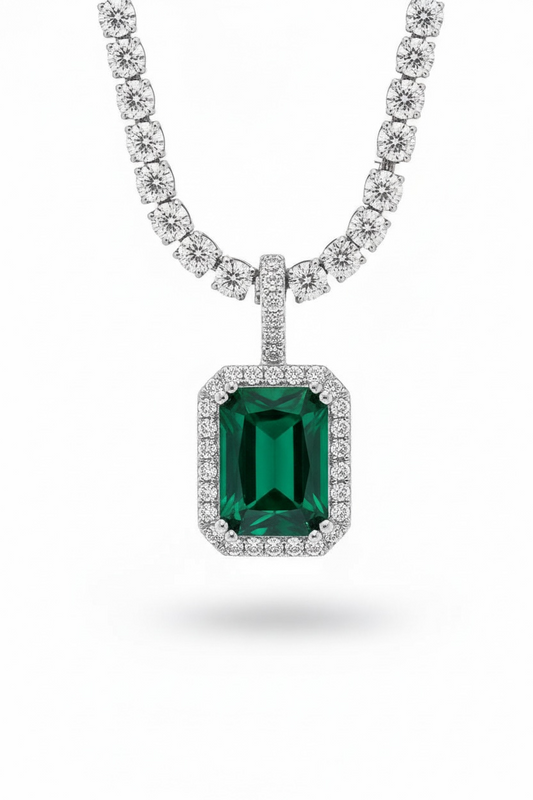 MIDNIGHT EMERALD PENDANT