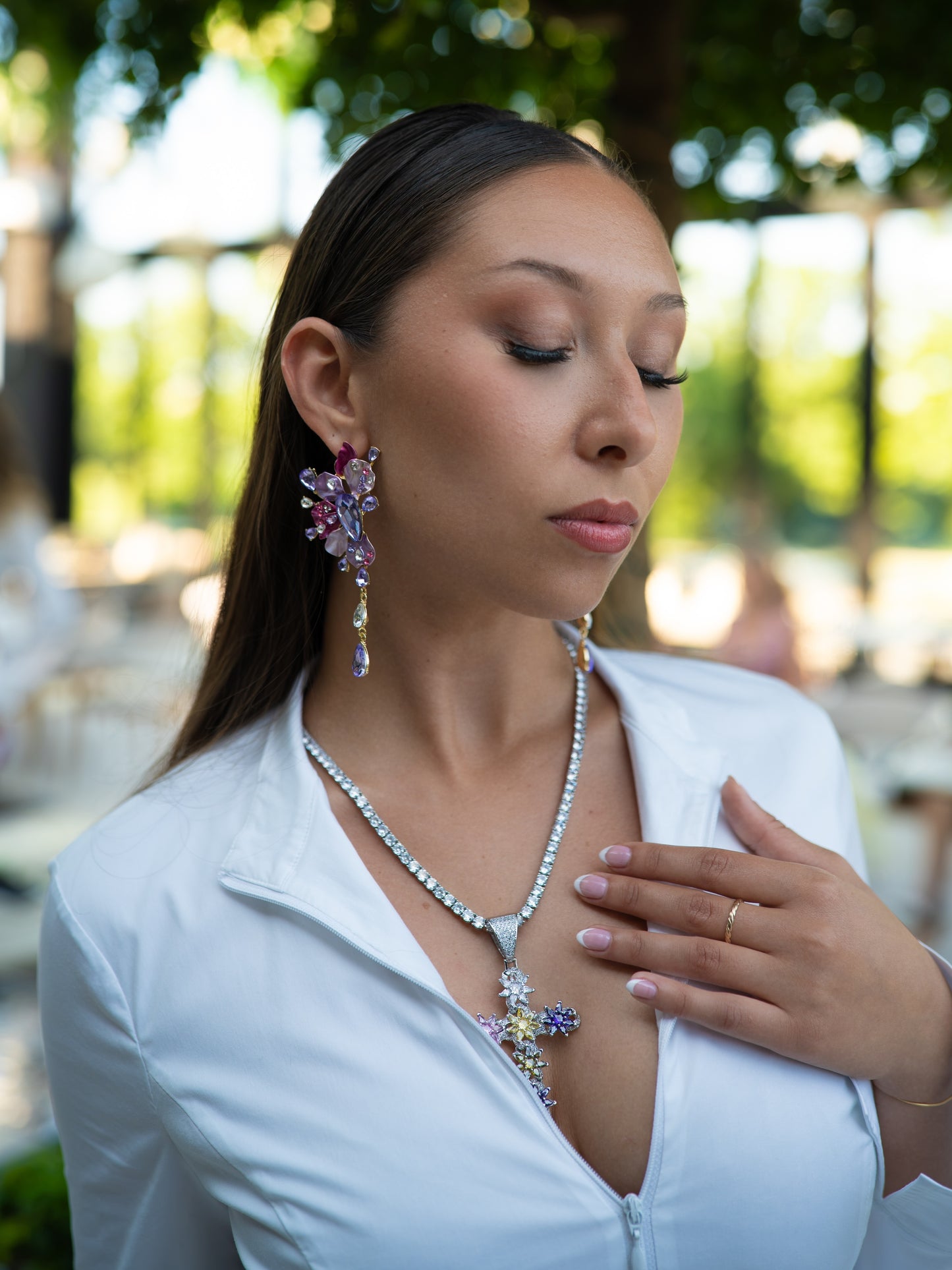 ZIPA CROSS NECKLACE