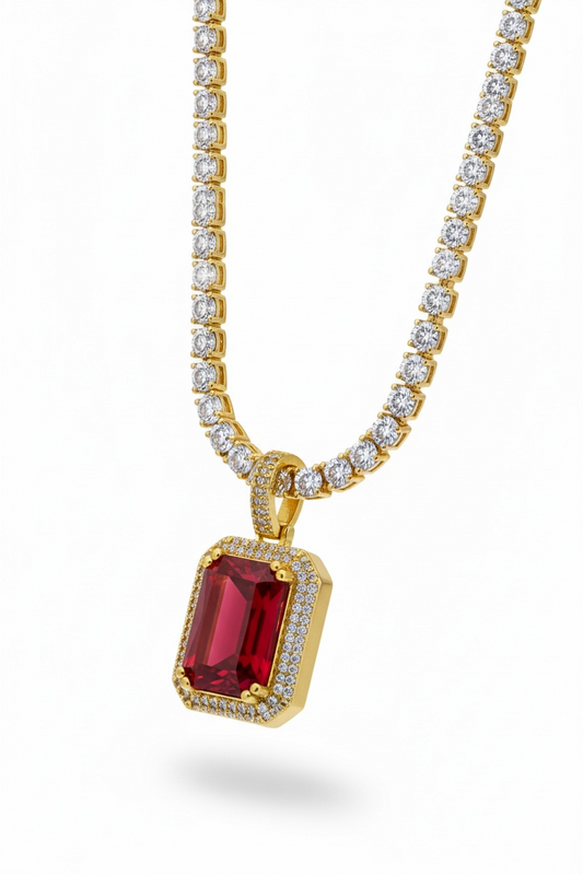 MIDNIGHT RUBY PENDANT