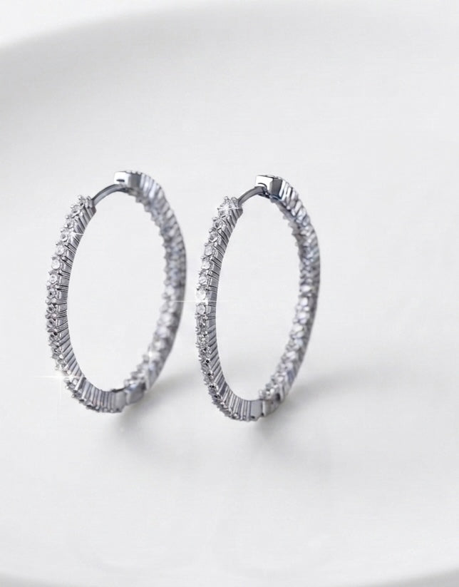ALTURA DIAMONDS HOOPS