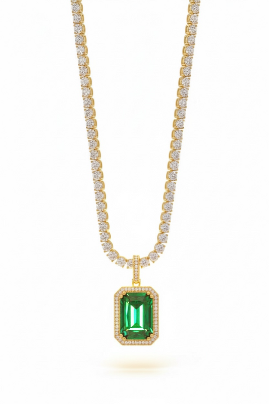 MIDNIGHT EMERALD PENDANT