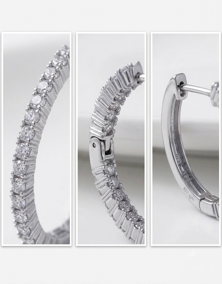 ALTURA DIAMONDS HOOPS