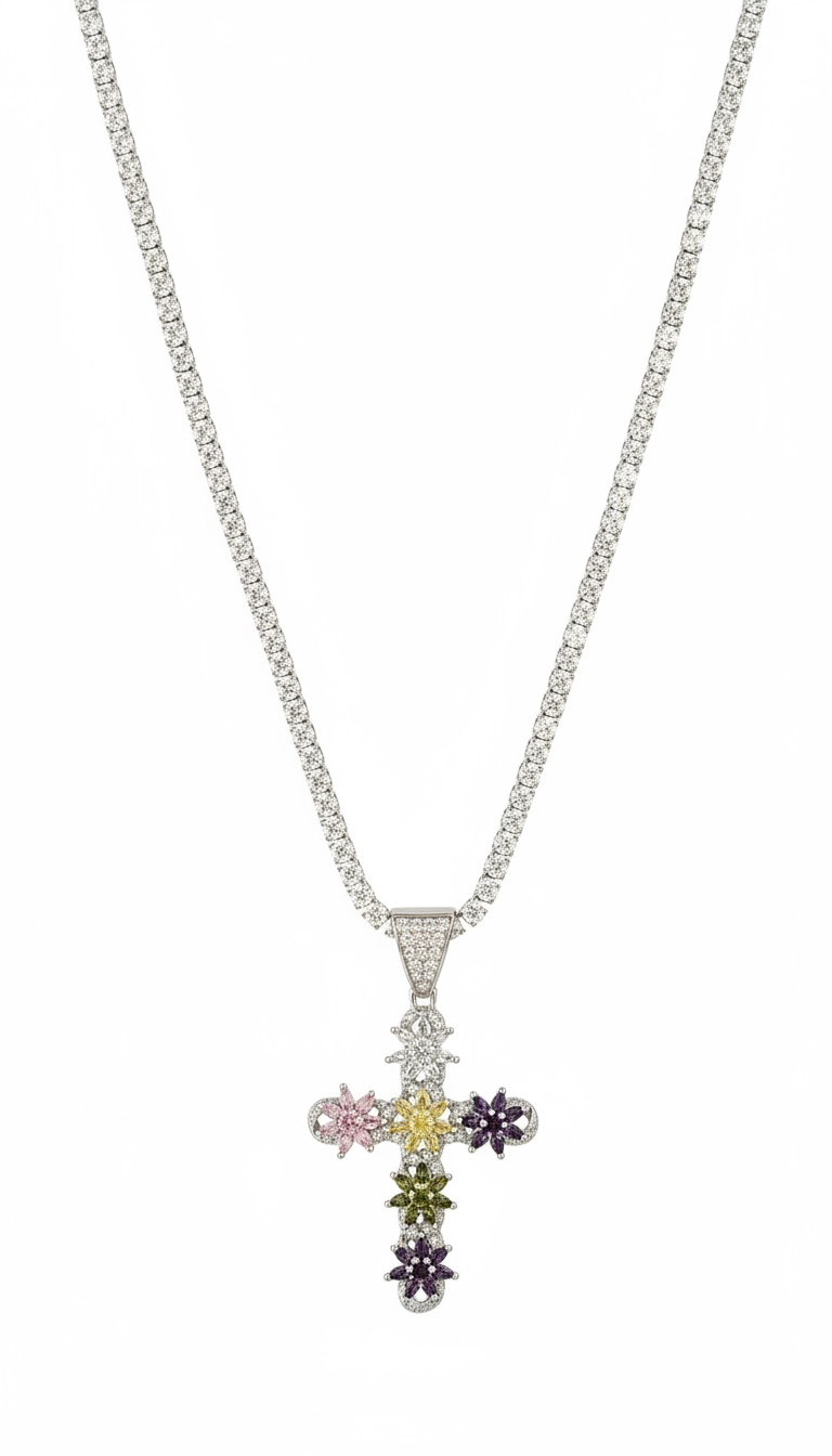 ZIPA CROSS NECKLACE